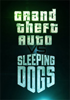 Affiche Grand Theft Auto VS Sleeping Dogs - Lightsaber Duel