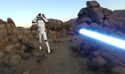 Jedi with a GoPro