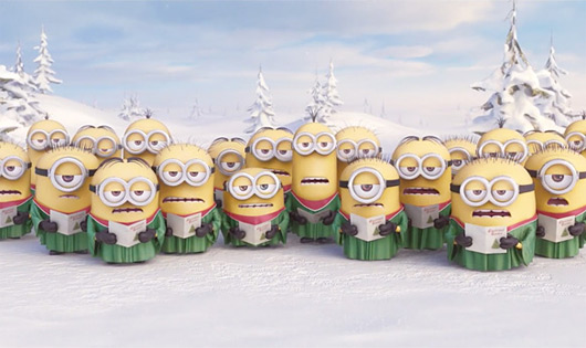 les MINIONS chantent Noël - Moi, Moche et Méchant