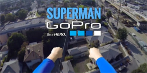 Image Superman with a GoPro
