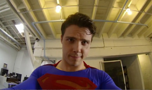 Superman with a GoPro