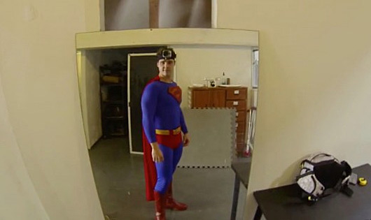 Superman with a GoPro