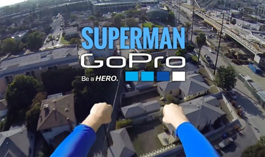 Superman with a GoPro